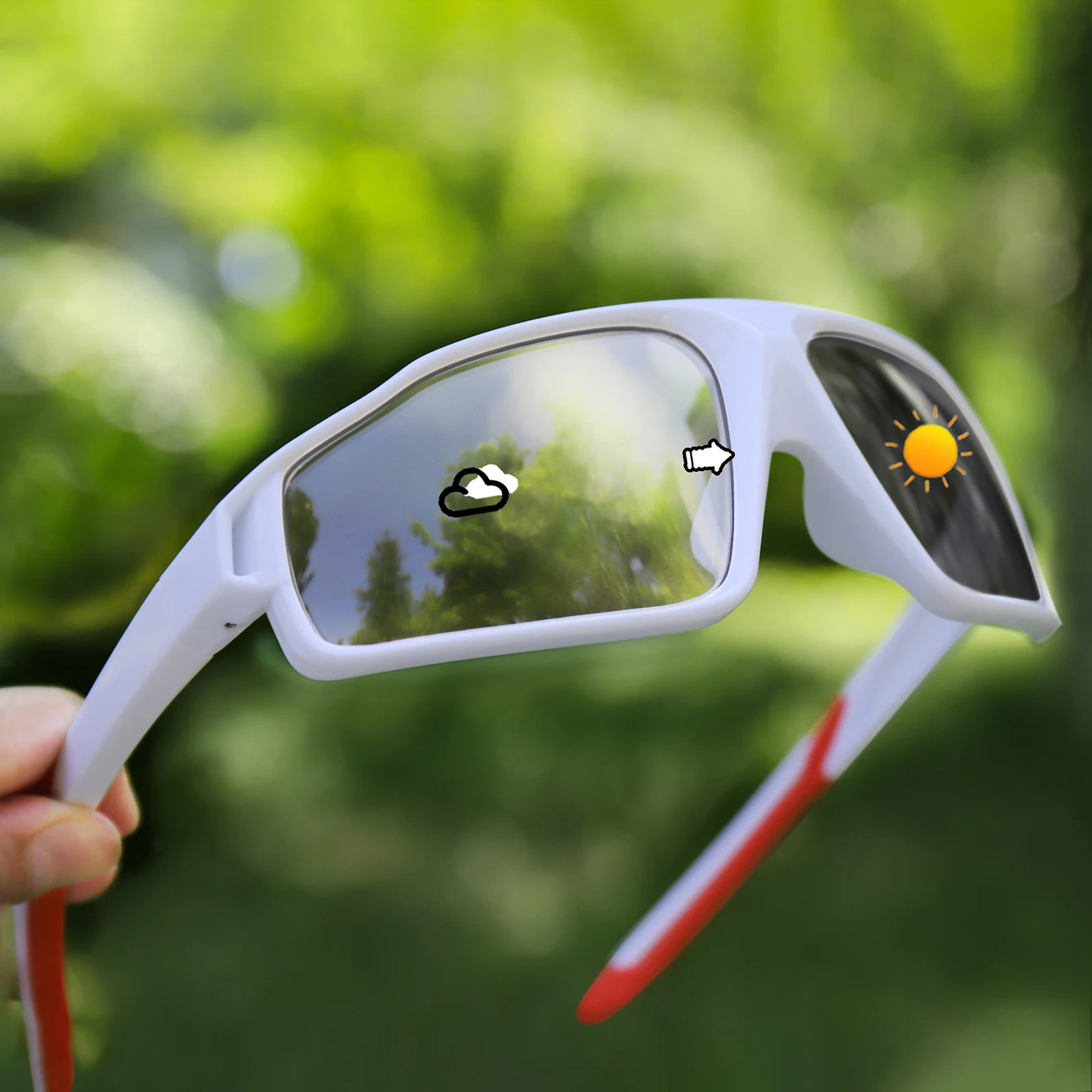 Mode Photochrome Sonnenbrille Männer Frauen Outdoor Sport Mtb Fahrrad Radfahren Angeln Brillen Platz Winddicht Klassische Brille – Detail 9