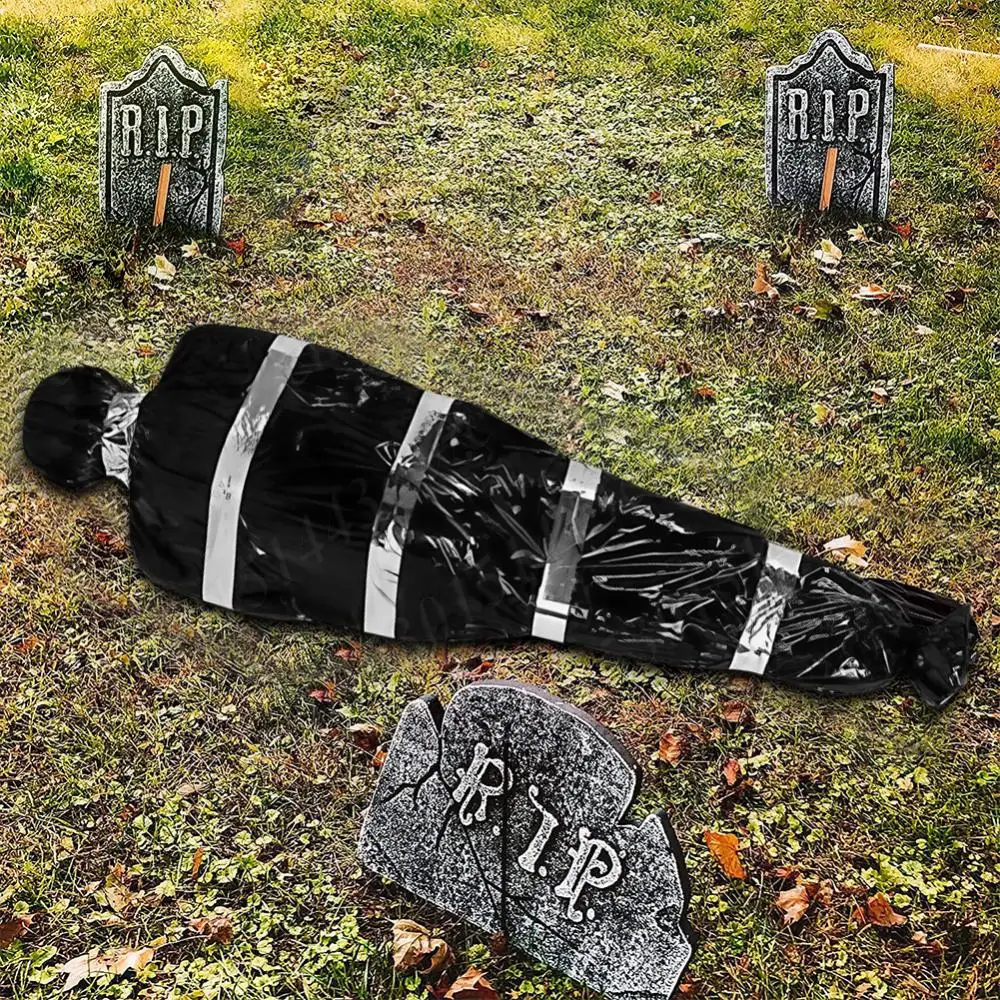 

Halloween Inflatable Hanging Corpse Full Size 150cm Fake Cosplay Inflatable Body Hanging for Retail Clothing Shop Halloween Deco