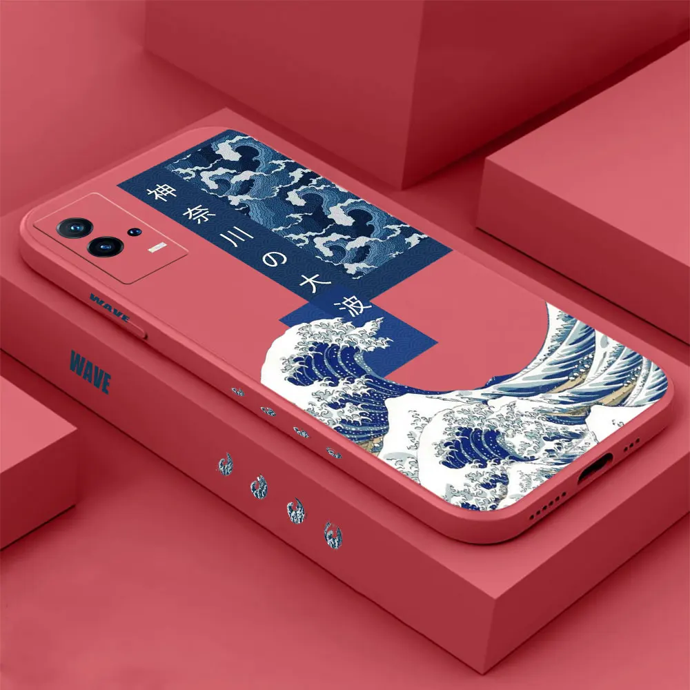 The Great Wave Off Kanagawa Phone Case For Xiaomi POCO M6 M5 M4 M3 X6 X5 X4 X3 F5 F4 F3 NFC GT PRO Liquid Silicone Case Funda