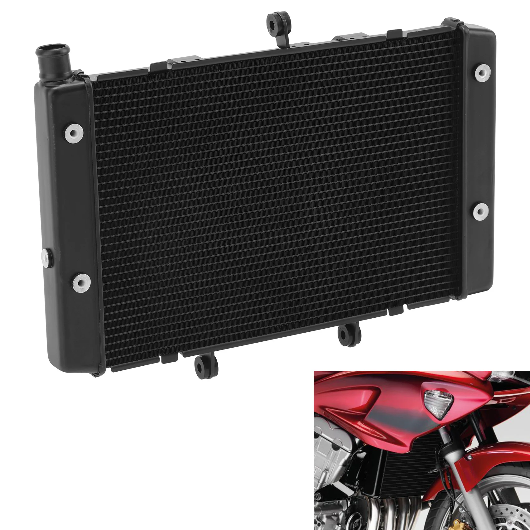 

Черный радиатор двигателя, охладитель для Honda CB1000R 2008-2017 CBF1000 2011-2016 2015 2014 2013 2012, аксессуары для мотоциклов