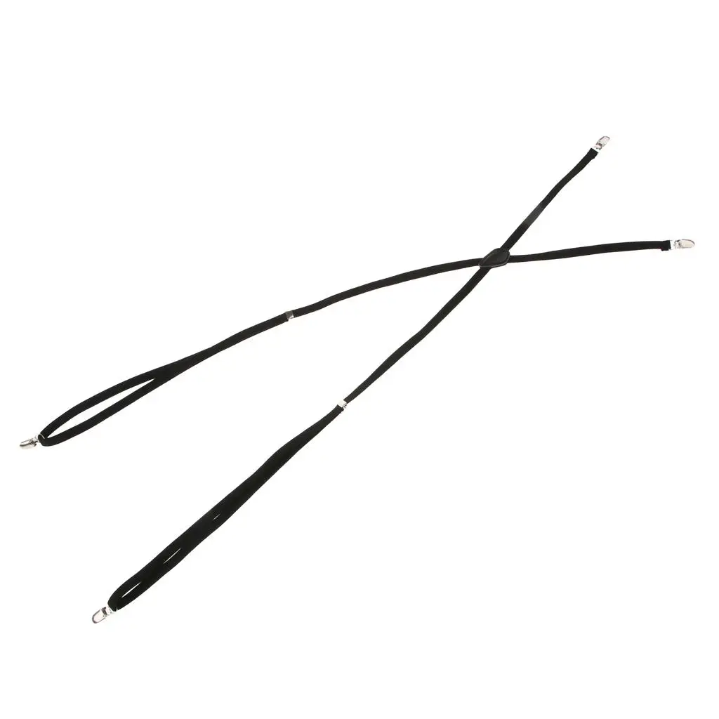 結婚式パーティー 大人用 ブラック スキニーサスペンダー 伸縮性 10mm