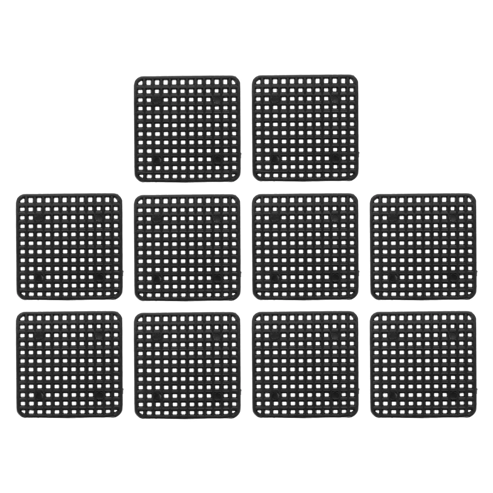 30 قطعة منصات أسفل اناء للزهور شبكة بلاستيكية حصير الصرف لنمو النباتات الصحية اناء للزهور ثقب منصات شبكية ملحقات الزهرية #6