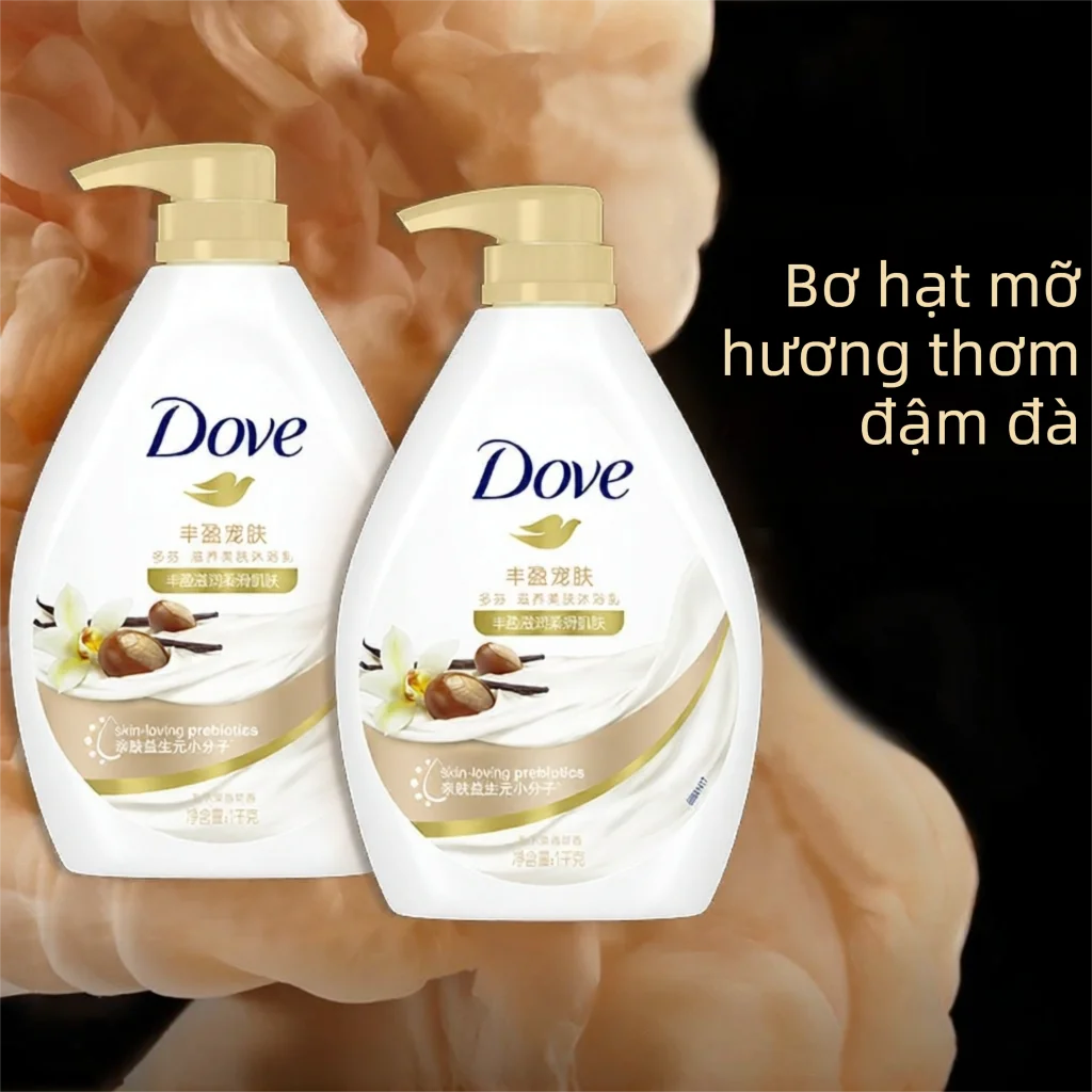 Dove | Sữa Tắm Mùi Bơ Dưỡng Ẩm Hương Dài Lâu 1kg
