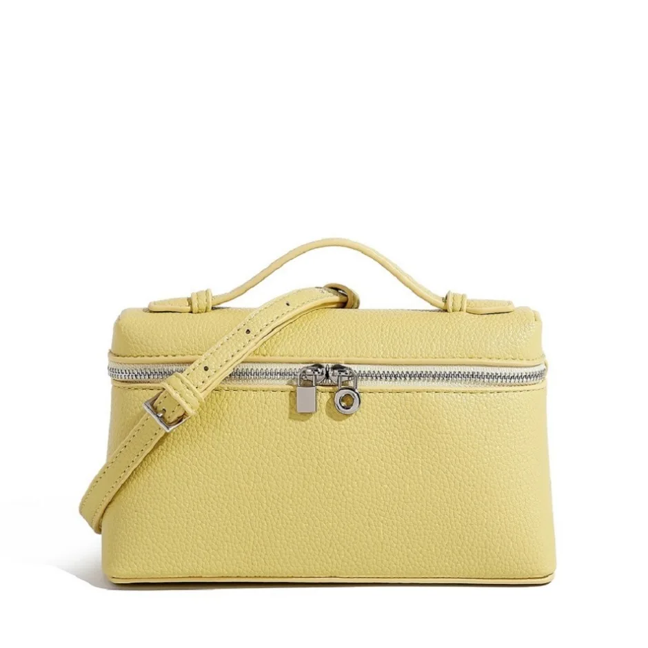 Premium Sense of Niche Lychee Grain Schultertasche, schlichte, modische Lunchbox-Damentasche, exquisite Mini-Handtasche, Umhängetasche