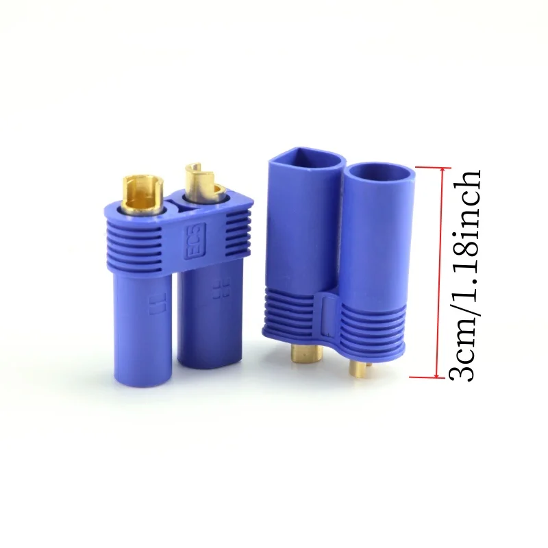 5/10 Pair EC5 Connector Kit Male/Female Bullet Head Gold Plated Banana Plug for Remote Control Connector Part EC5 Male/Female