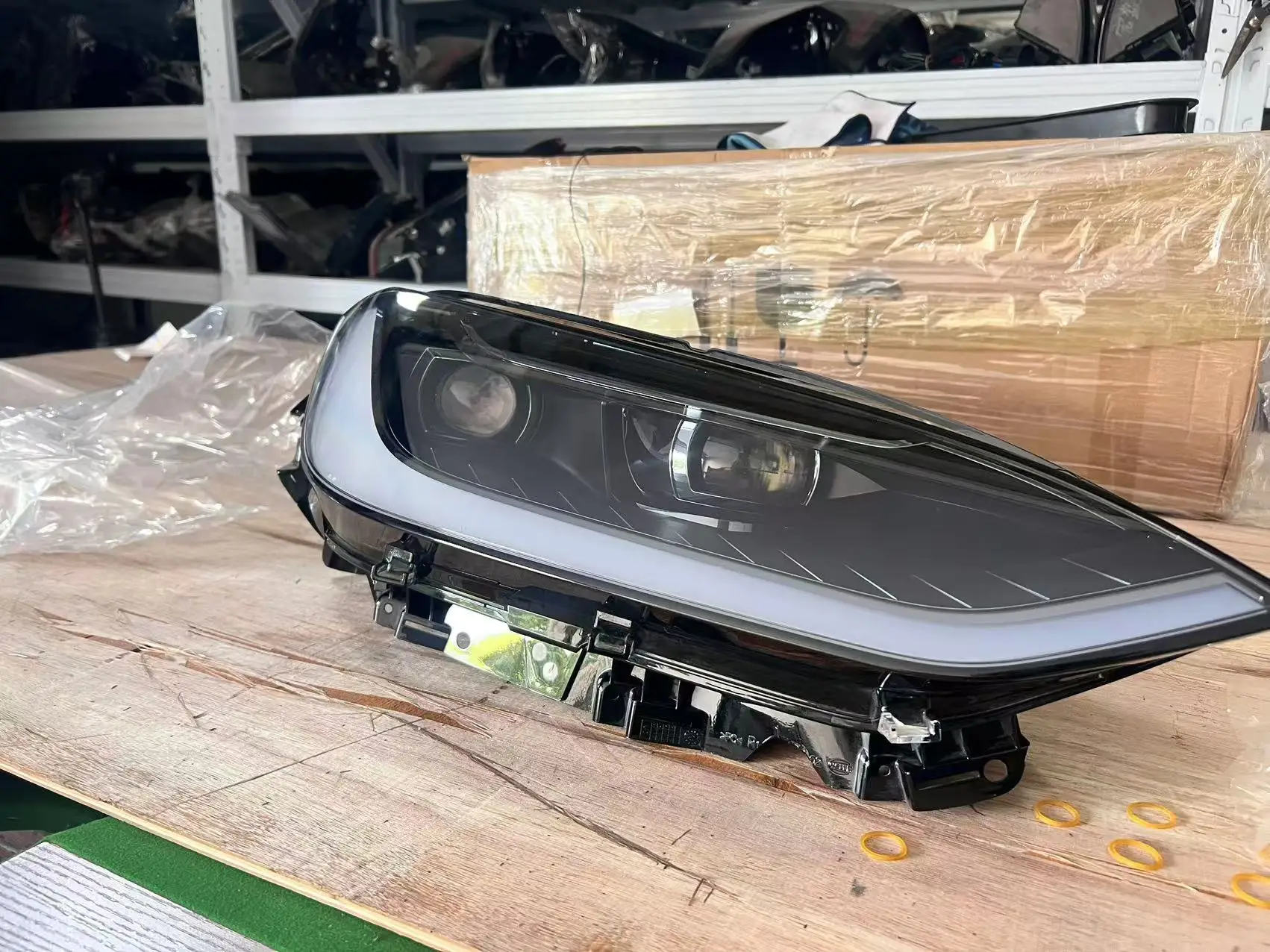 New Right/Left Headlight LED Front Lamp 6000K 24V 100W For Tesla Model X 2022-2024 OE 1800041-00-B 18000402-00-B Original