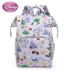 Disney New Mickey Cartoon Fashion Outing Mother and Baby Bag Casual Multi-functional Backpack Large Capacity Mommy Bag