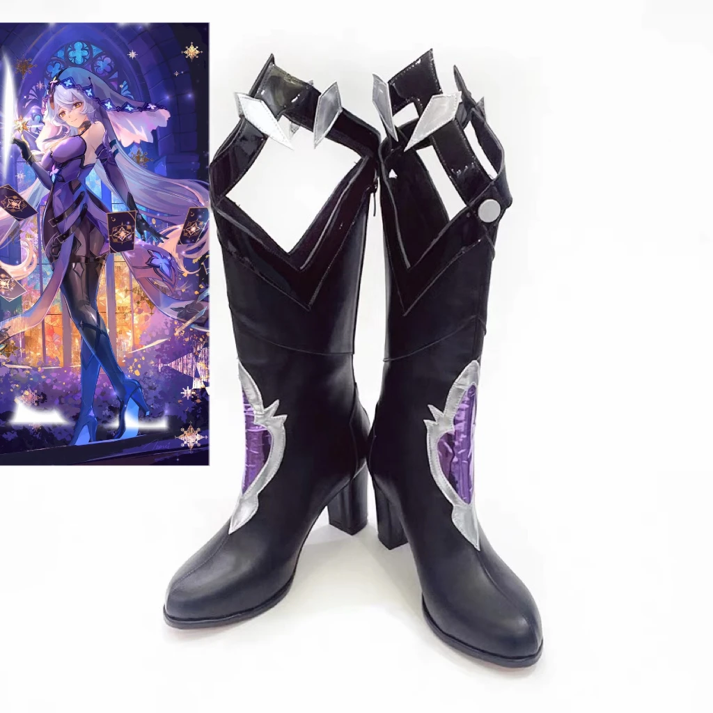 

Black Swan Cosplay Boots Shoes Honkai: Star Rail Shoes of Halloween Party
