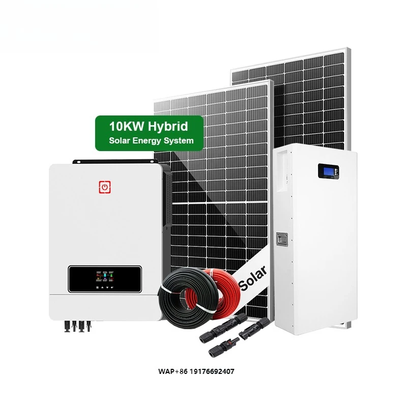 Home Storage Solar Energy System for Fridge Computer TV Fan Light Full Kit 10KW 5KW Hybrid Off Grid Solar Power System