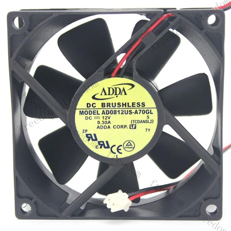 

HTS New FOR ADDA AD0812US-A70GL 12V 0.3A 2pin Cooling Fan#QW 1PCS