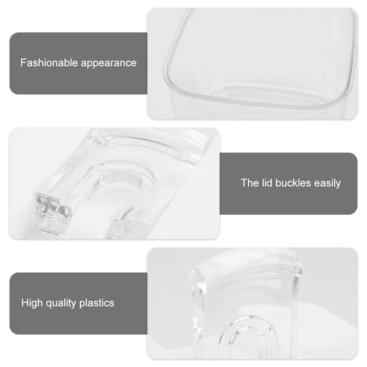 

1pc Jars Transparent Kitchen Containers Plastic Cereal Holders Sealed Storage Boxes Household Food Organizers Snack Storage