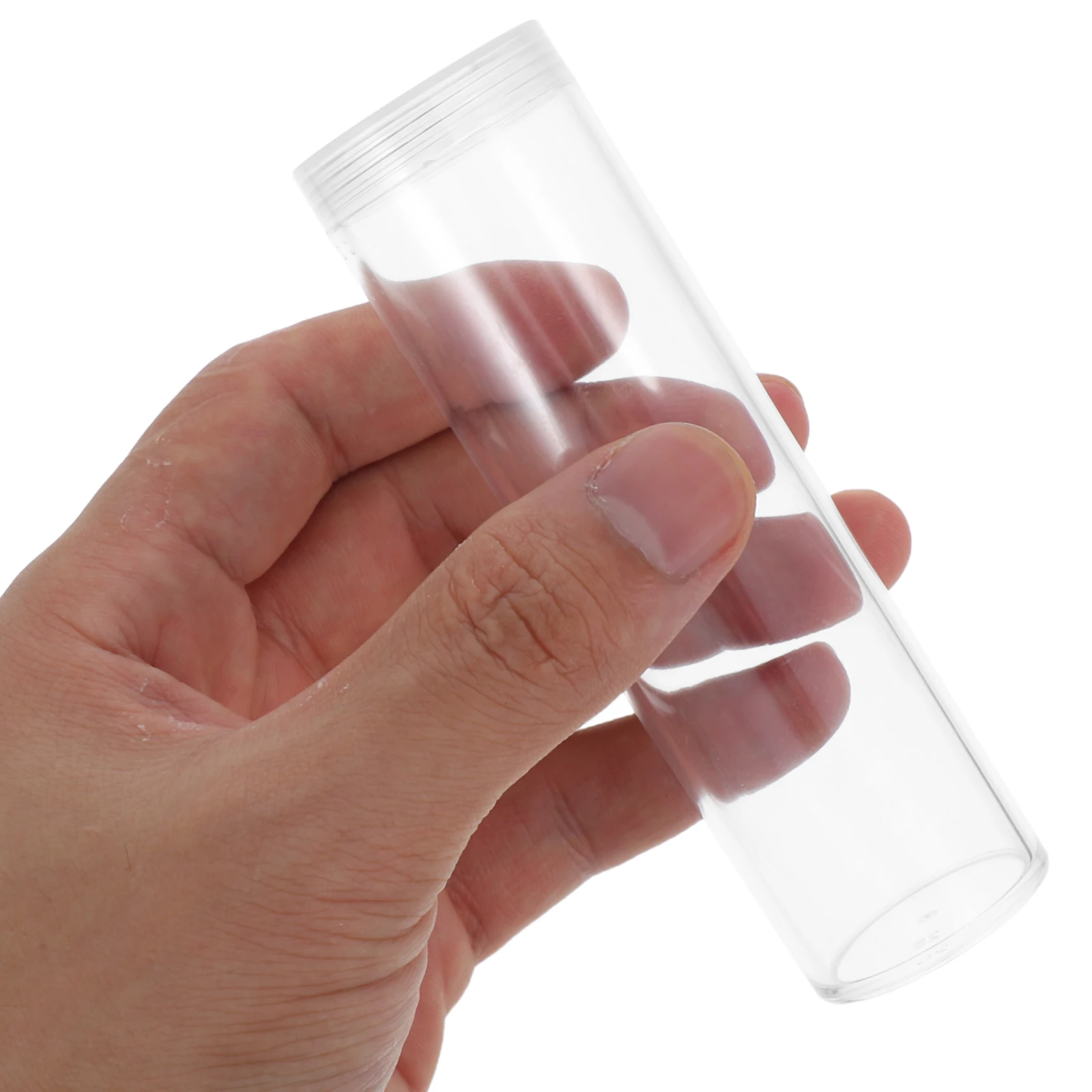 8Pcs Transparent Coin Holder Tubes Precision Fit Sturdy Build Ideal for Coin Enthusiasts Collection Storage and Display Solution