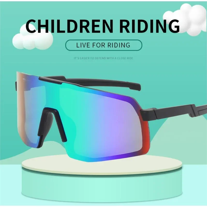 Kids Cycling Sunglasses Polarized MTB Sport Bicycle Glasses UV400 Children's Camping Goggles Boys Girls Outdoor Bike Eyewear