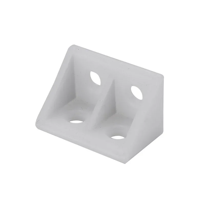 White Clear Plastic Small Corner Code Right Angle Trim Without Cover Furniture Fixtures Nylon Small Hanging Code