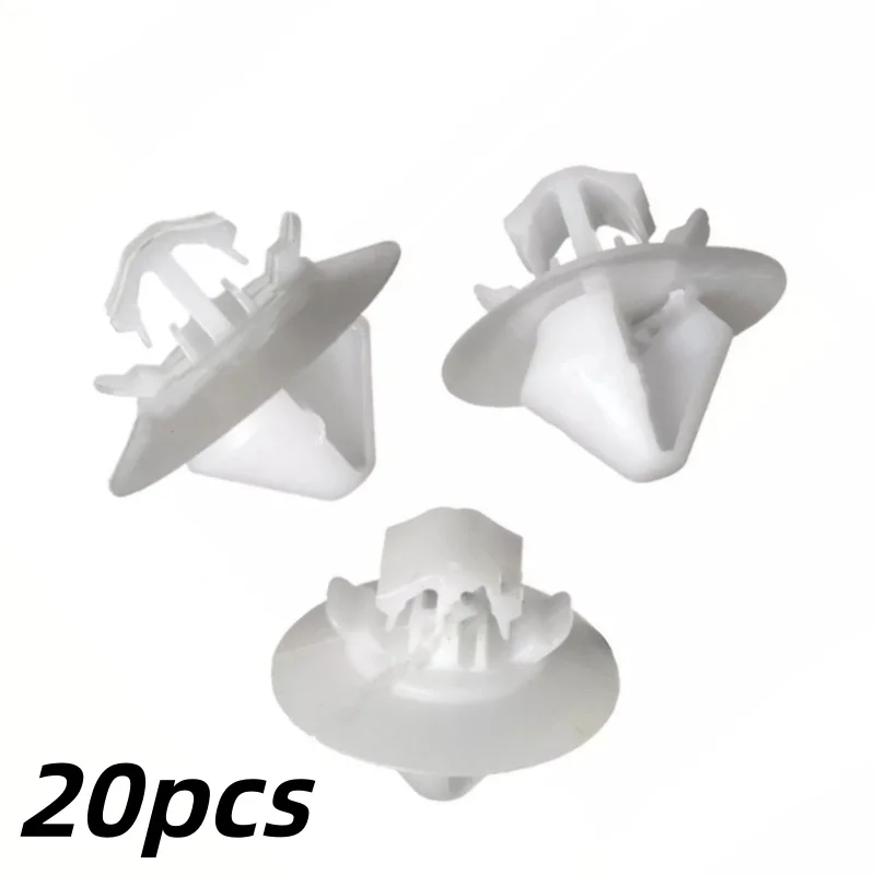 20pcs Side Door Body Moulding Trim Clips Auto Fastener Fit For Citroen Dispatch Bump Strip Plastic Car Accessories
