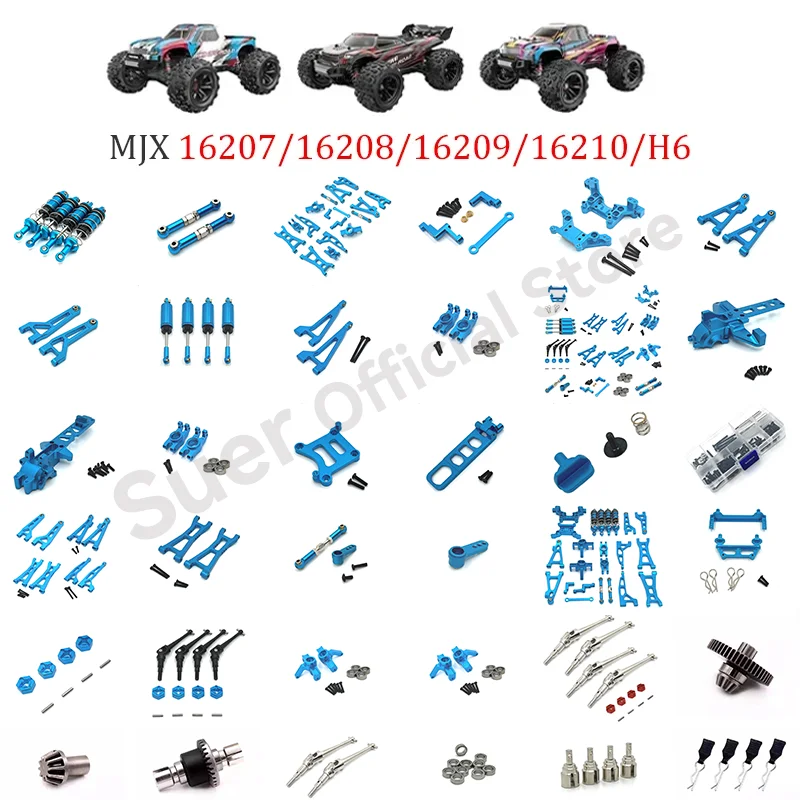 MJX Hyper Go 16208 16209 16210 Brushless 4WD 1:16RC Car Modification and Upgrade Aluminum Metal Kit Drive Shaft Gear Parts