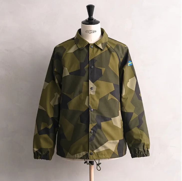 Swedish M90 Geometric Camouflage Polish Military Edition M65 Tactical Men's Spring and Autumn Jacket