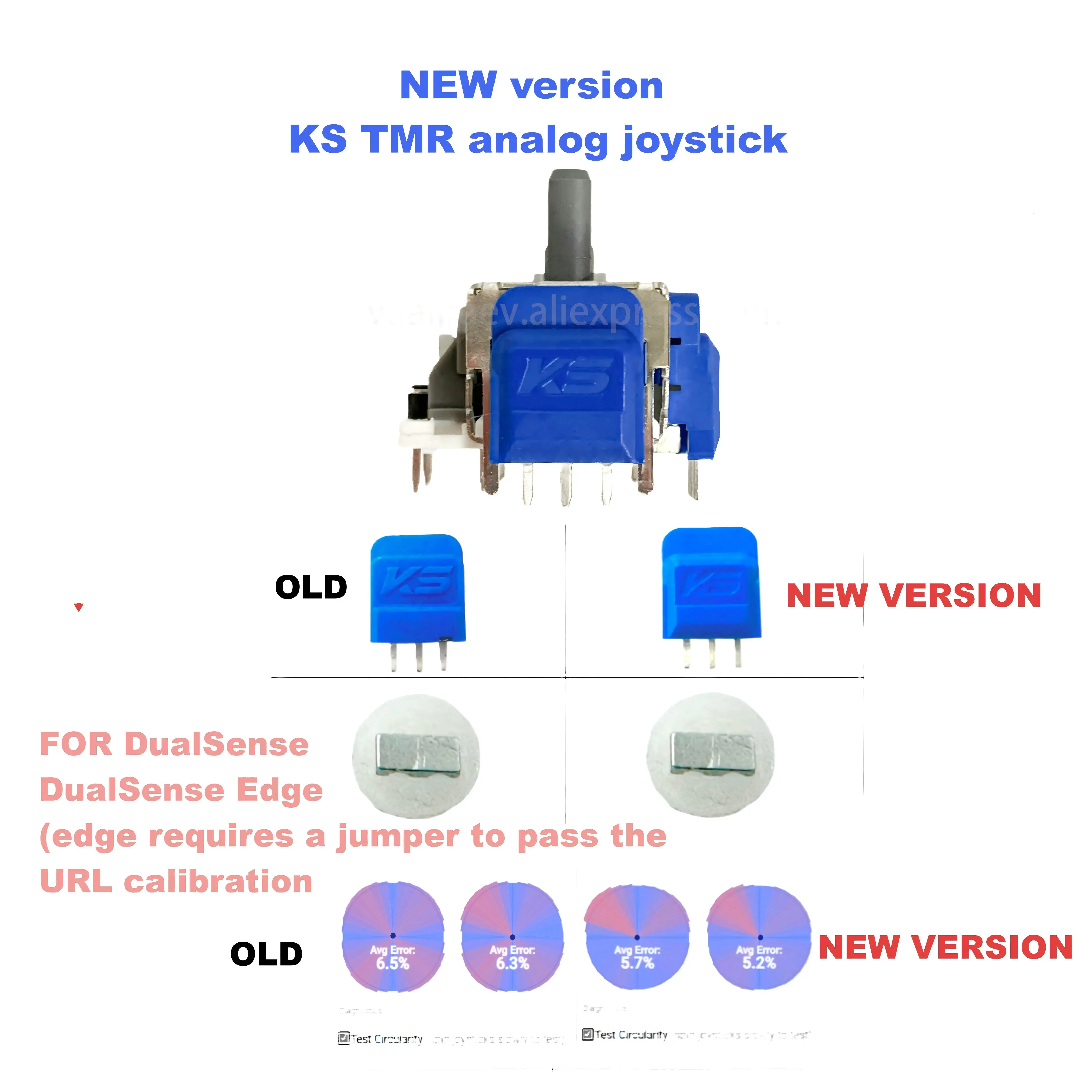 لوحدات تحكم وحدة PS5 DualSense DualSense Edge نسخة محدثة جديدة عصا تحكم تناظرية TMR مضادة للانجراف عمر خدمة أطول أكثر