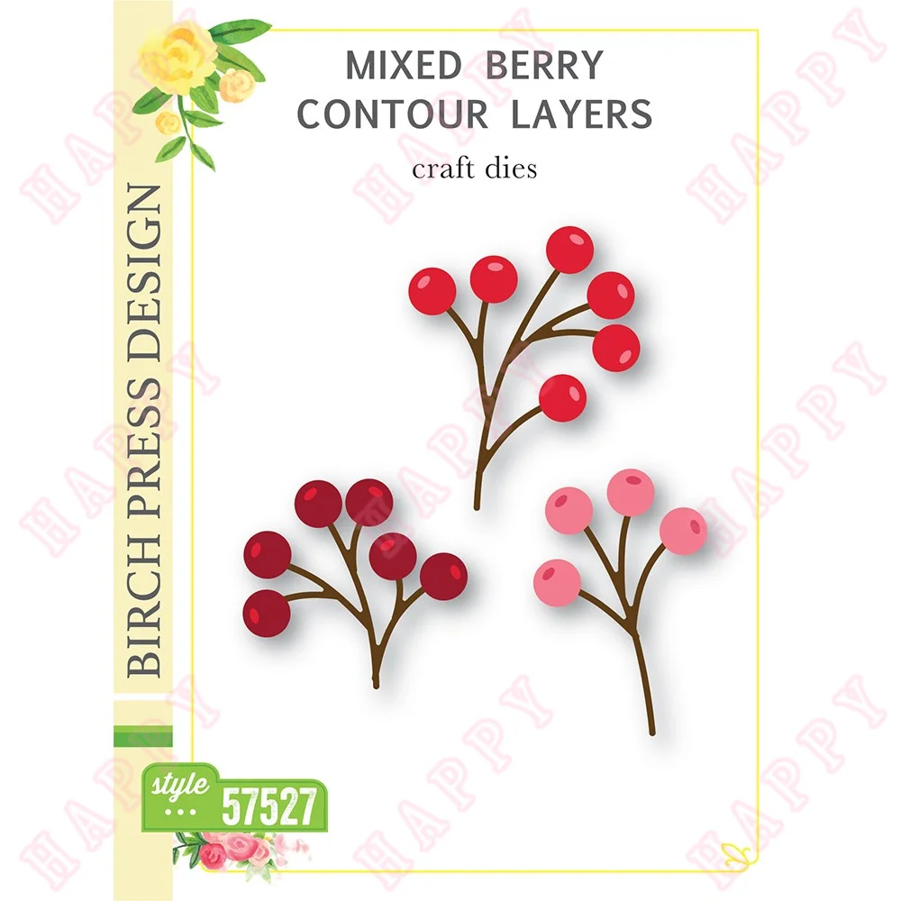 

Metal Cutting Dies Mixed Berry Contour Layers Decoration For DIY Scrapbooking Diary Album Paper Template Card Embossing Handmade