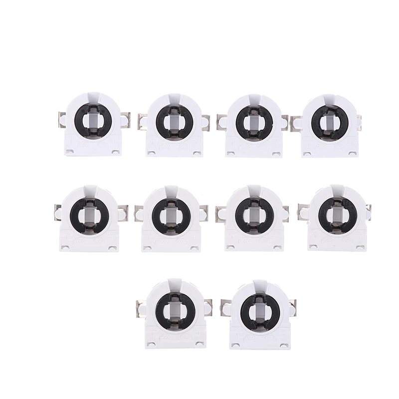 

5PCS Home T8/G13 Fluorescent Lamp Holder Heat-Resistant Lamp Holder Light Tube Holder Lamp Accessories For Home Office Bedroom
