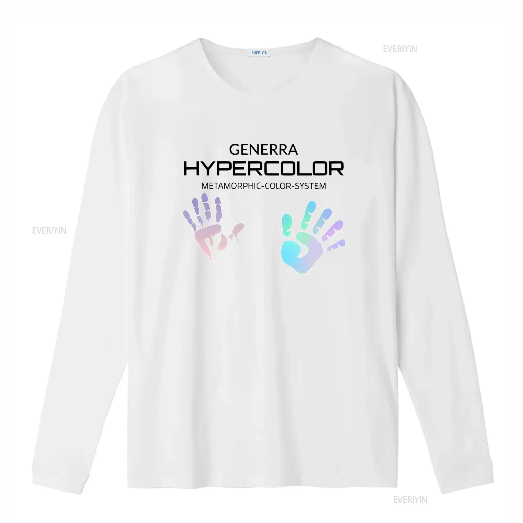 Men'S Temperature Activated Color Changing T Shirt Heavyweight 180Gsm Crew Neck Heat Responsive Purple Pink Blue Teal vintage