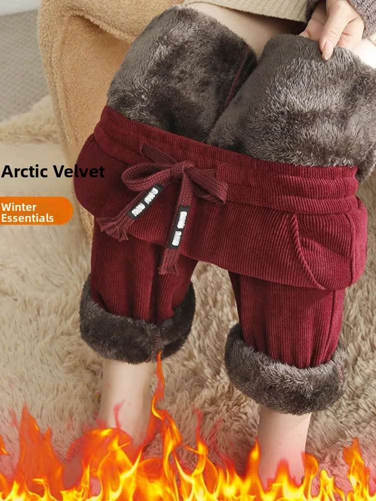 

Женские утепленные спортивные брюки Harlan на флисовой подкладке, осенне-зимняя верхняя одежда, хлопковые брюки свободного кроя, длинные брюки с высокой талией