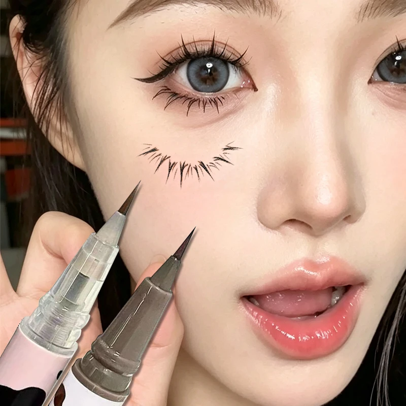 Ultra-thin Liquid Eyeliner Pen Matte Smooth Quick Dry Lower Eyelash Lying Silkworm Pencil Lasting Waterproof Eye Liner Makeup