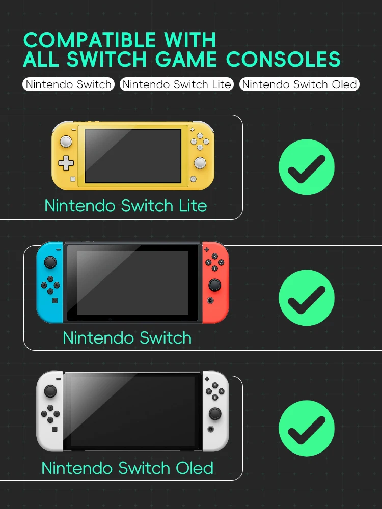 Data Frog para Nintendo Switch cubierta de Joystick para Joy Con cubierta de agarre de pulgar protección de tapa para Nintendo Switch accesorios Oled