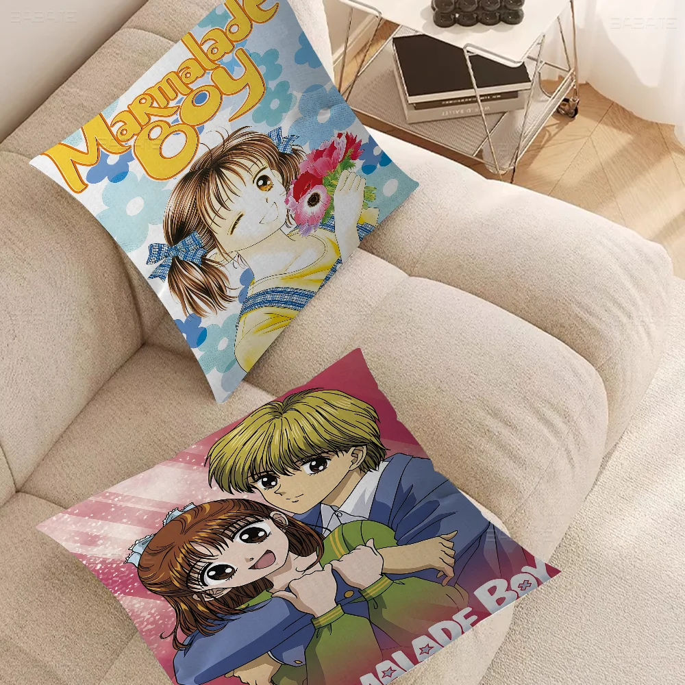 Anime Marmalade Boy Classic Vintage Pillow Cushion Cover Pillowcase Living Room Sofa Home Decor Customized