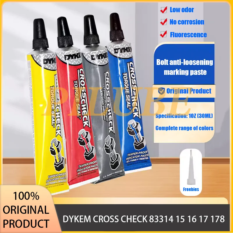 

DYKEM CROSS CHECK83314 15 16 17 18 Orange Green Red Yellow Blue White Bolt Anti-loosening Marking Pen paste Original Product