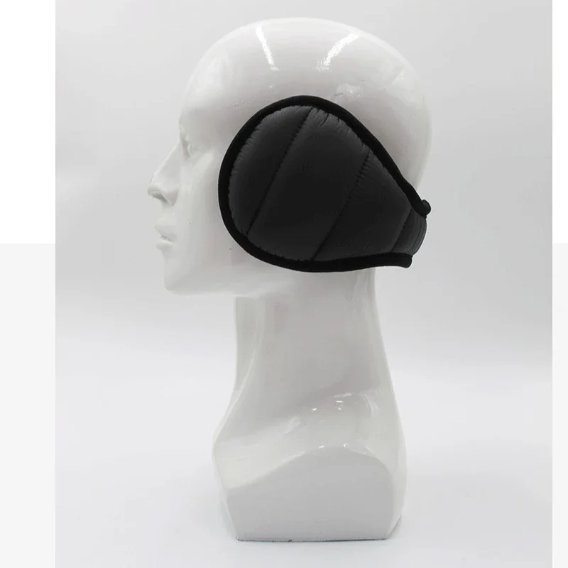 Protetores de orelha masculinos de inverno, protetores de ouvido de pelúcia, à prova de vento e à prova d'água, dobráveis, à prova de frio e quentes