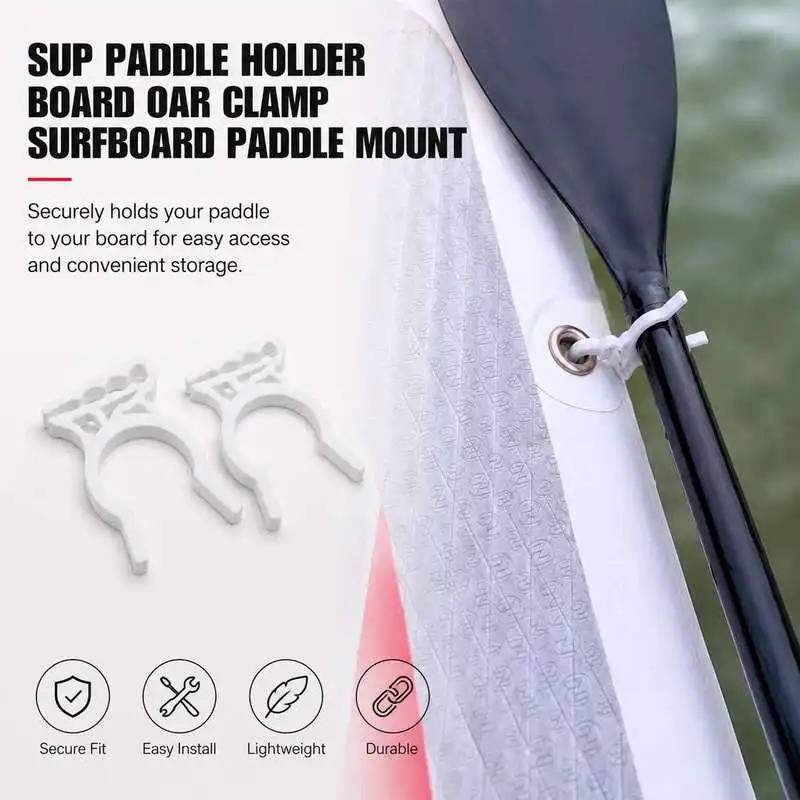 Surf SUP Oar Clamp Paddle Holder Stand Up Paddleboard Gear Fixing Water Sport Fitting