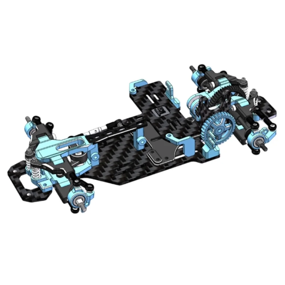 TG RACING 1/24 1/28 RWD Drift Car KIT Formal Edition Without Electronics (Sky Blue)