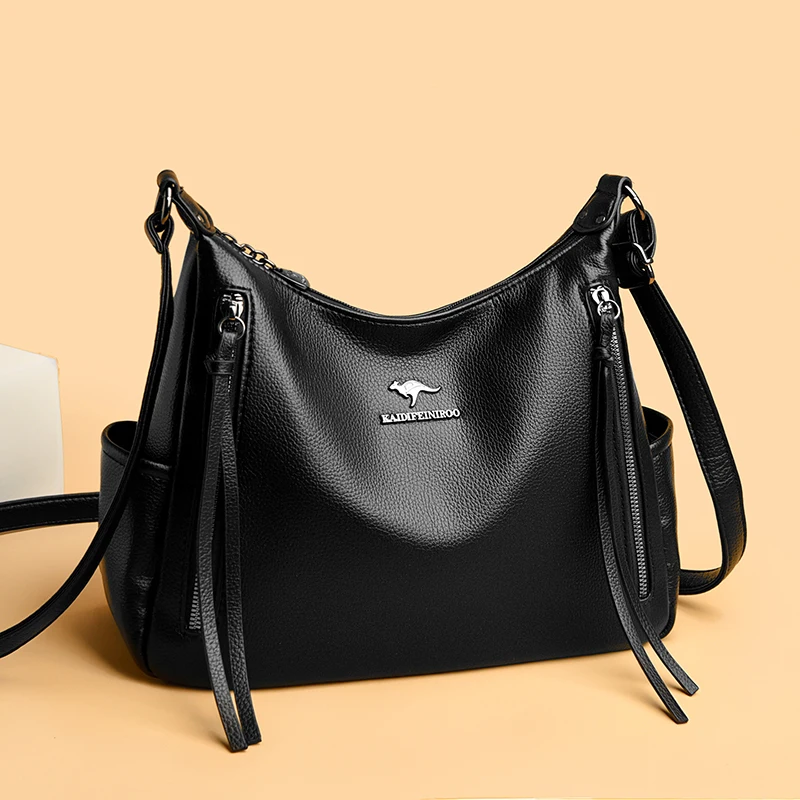 

Luxury Designer Ladies New High Quality PU Leather Shoulder Bag For Women Female Retro And Minimalist Crossbody Bags