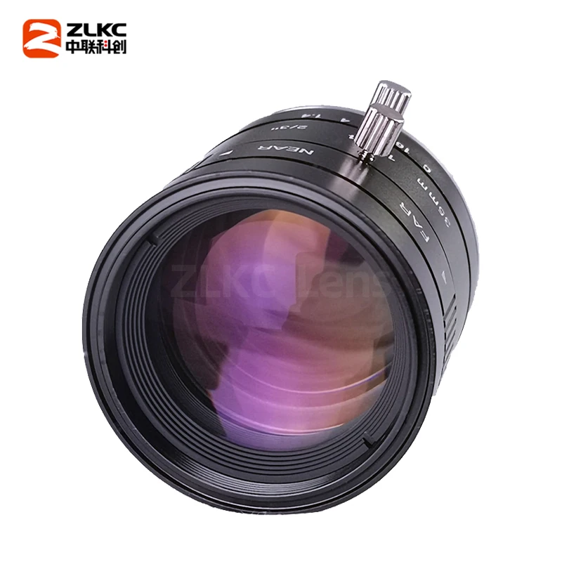 3.0Megapixel C Mount 35 mm 2/3 Inch F1.4 FA Machine Vision Fixed Focal Length Lenses Industrial Camera Manual Iris CCTV Lens 3MP