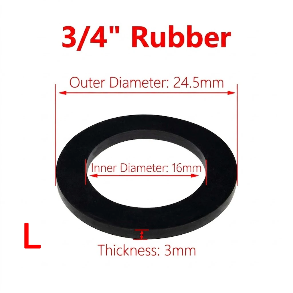 10 Stück Gummi-O-Ring-Scheiben für Duschschlauch und Wasserhahn, hochbelastbare, hitzebeständige Dichtungsringe, Ersatzteile. – Detail 4