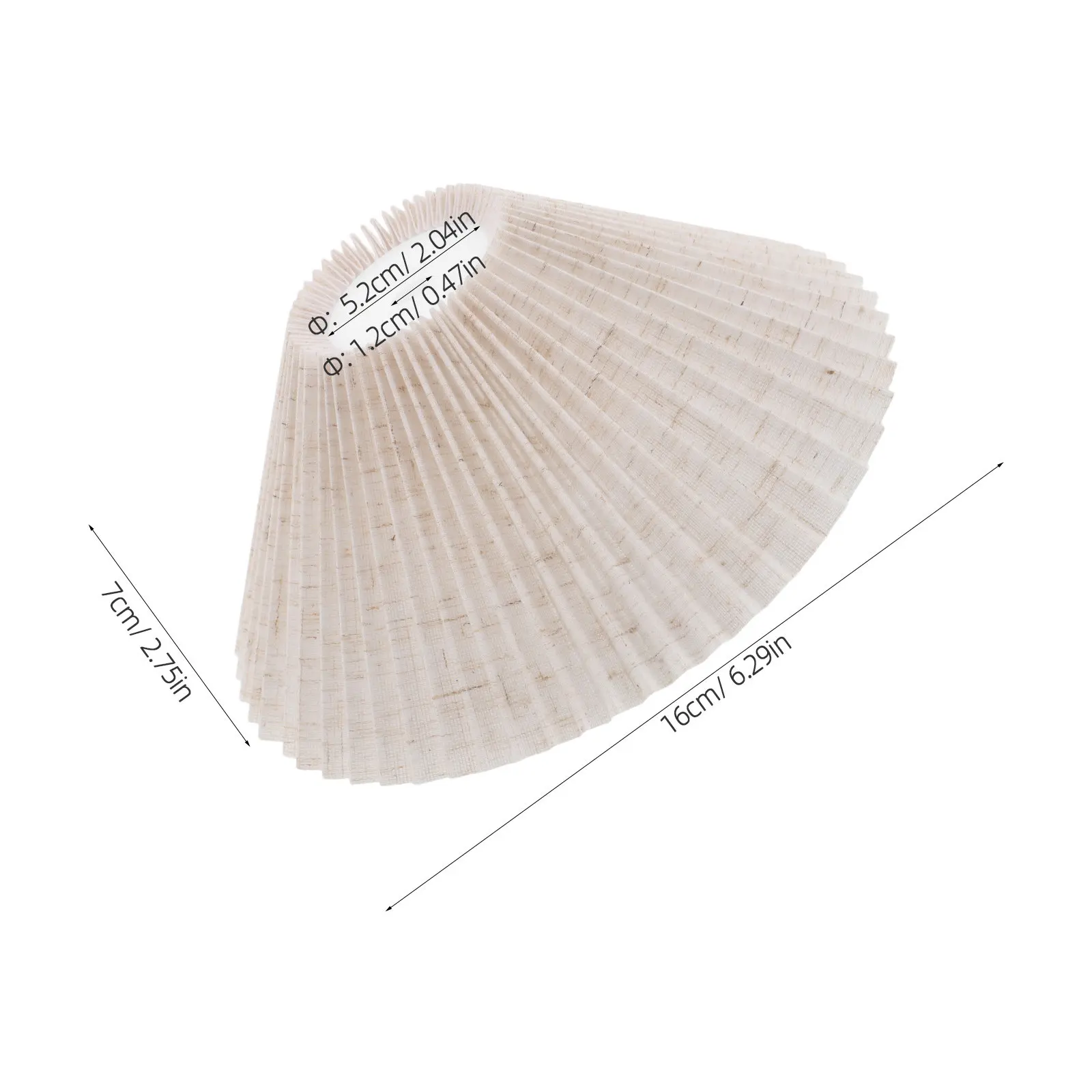 Beige Pleated Fabric Lamp Shade Replacement Light Cover for Table Floor Bedroom Living Room Nightstand Small Lamps