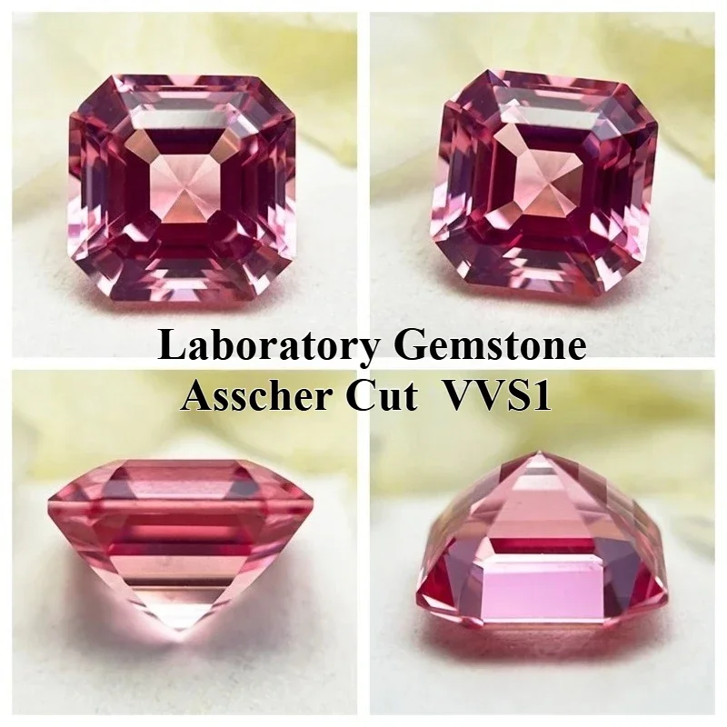 

NewLaboratory Gemstone Sapphire Asscher Cutting Multiple Colors And Sizes Main Materials DIY Jewelry Production Selectable AGL C