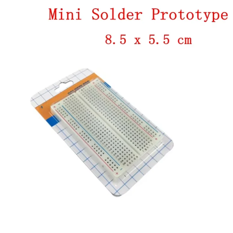 8.5x5.5cm 400 Tie Points Solderless PCB Breadboard Mini Universal Test Protoboard DIY Bread Board for Bus Test Circuit Board