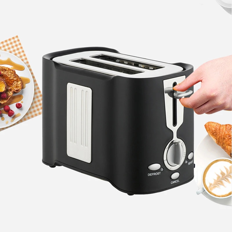 A005-Toaster 2 Slice Extra-Wide Slot, 7 Shade Settings, Toaster For Bread, English Muffin, Bagel, Crumb Tray, Black US Plug