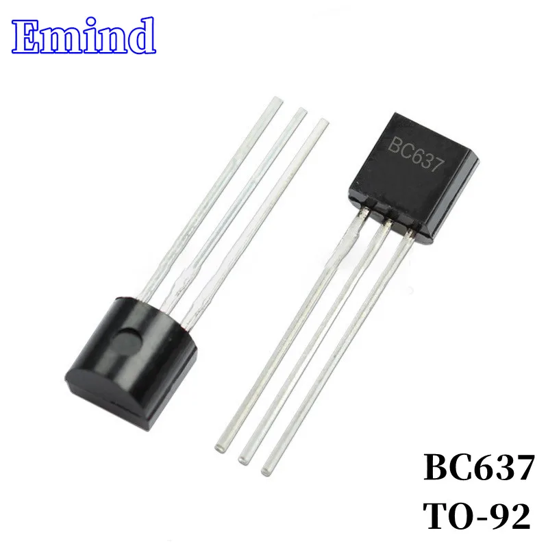 300/500/1000/2000/3000Pcs BC637 DIP Transistor TO-92 NPN Type 60V/1.5A Bipolar Amplifier Transistor