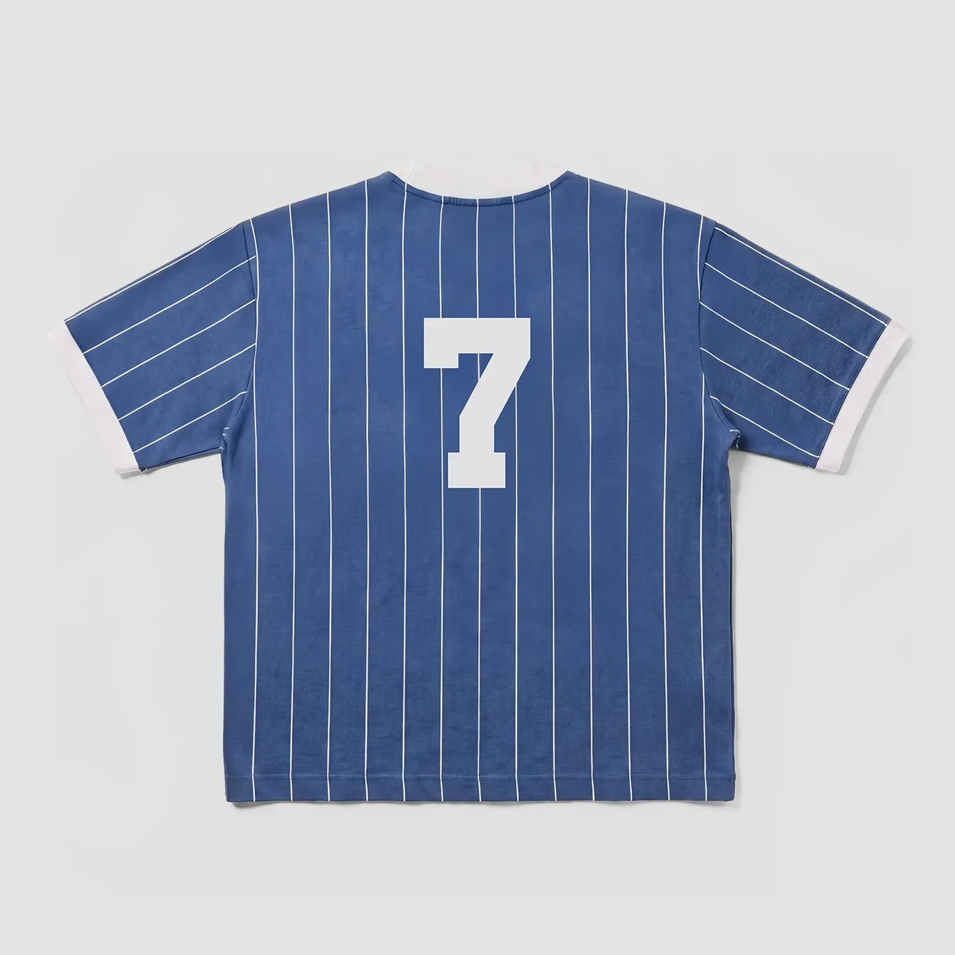 Como 1907 2026 Retro Collection Classic Pinstripe Football Jersey Short Sleeve Crew Neck Loose Casual T-Shirt Family Matching