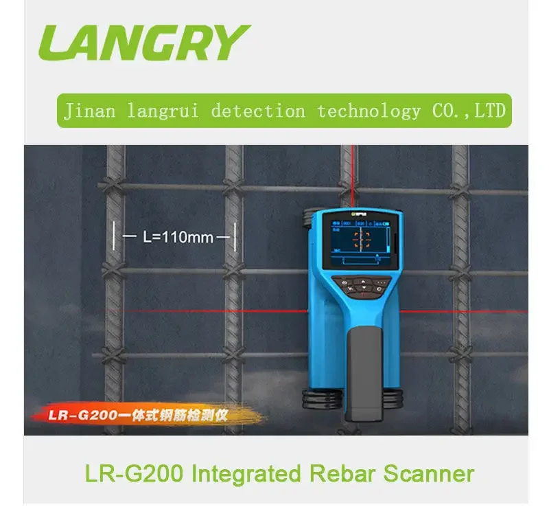 LR-G200 High Precision Professional Concrete 3D Rebar Corrosion Locator In Concrete Rust Detector Scanner