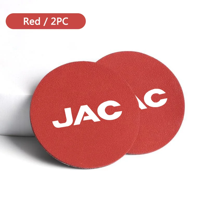 2Pcs Car Non-slip Mat Water Coaster Cup Bottle Holder Pad For JAC Refine J3 J4 J7 JS3 JS4 KR1 S2 S3 S4 S5 S7 Vapour T8 Accessory