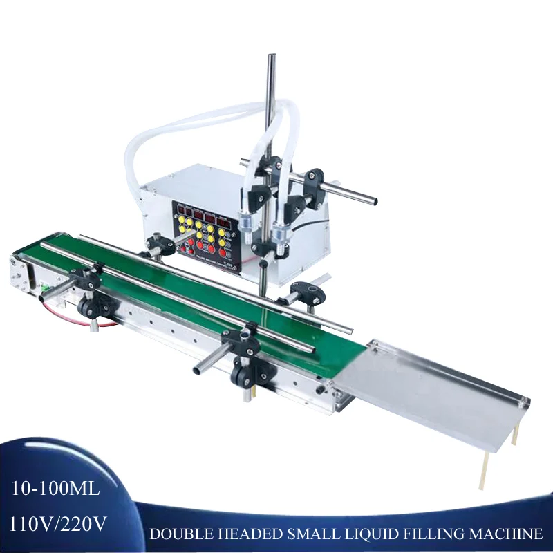 

Automatic 2-Head Assembly Line Conveyor Belt Filling Machine Line Small Liquid Filling Machine