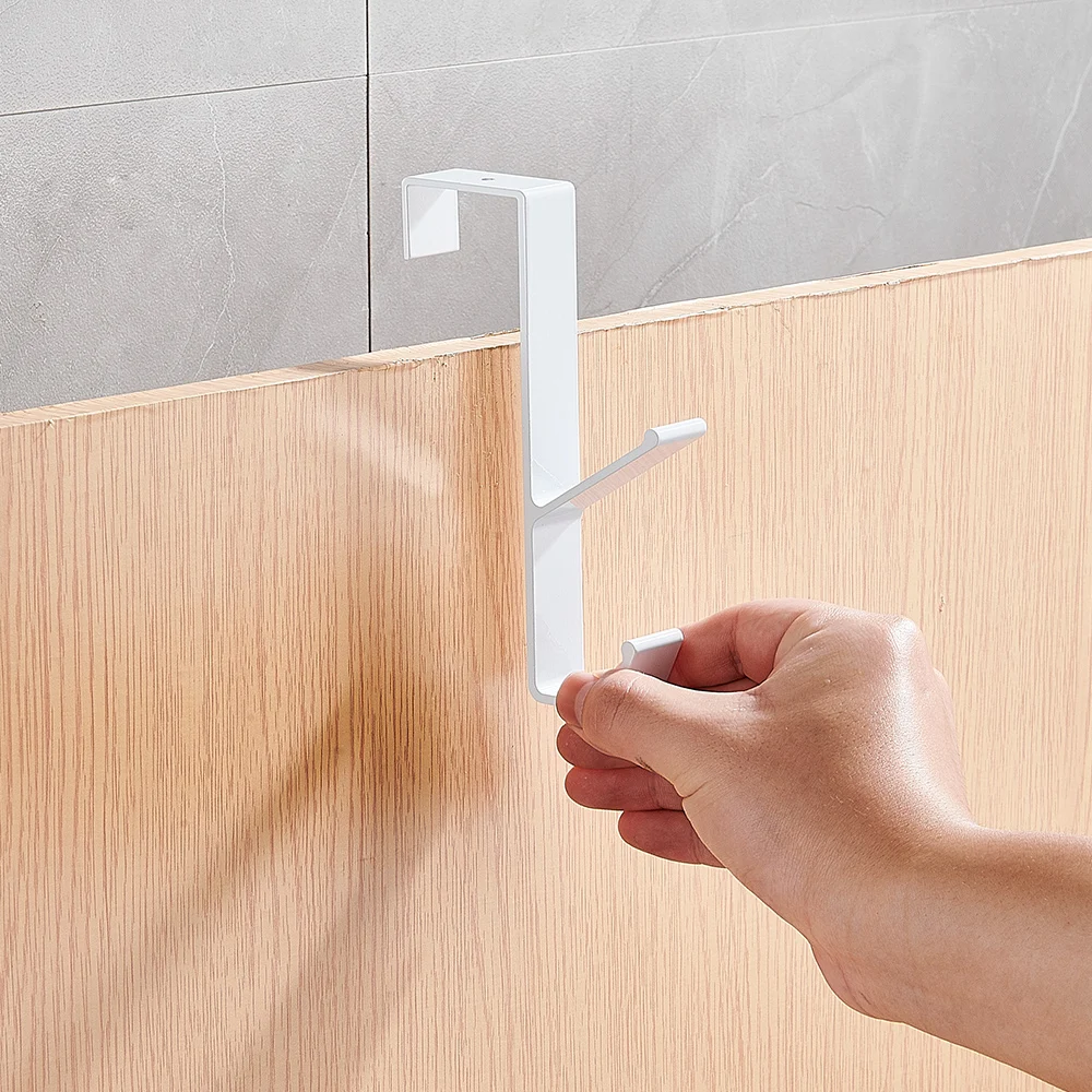 Hooks Over The Door Hooks Home Bathroom Organizer Rack Clothes Coat Hat Towel Hanger Bathroom Kitchen Accessories view 6