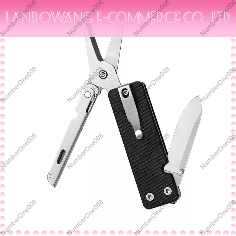 ROXON S503G Back Clip Multifunctional High Hardness Outdoor Camping Multi Knife Scissors Practical Folding Knife