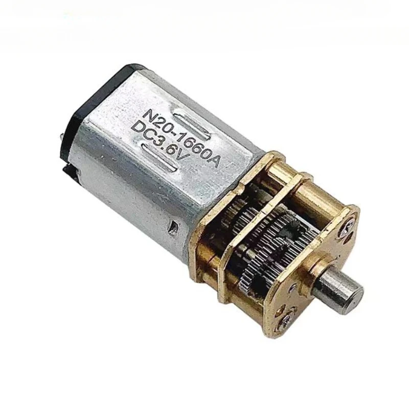 DC 3.6V Metal Gear Motor 230RPM Slow Speed Micro Gearbox Reducer N20 Electric Motor for DIY Electric Screwdriver