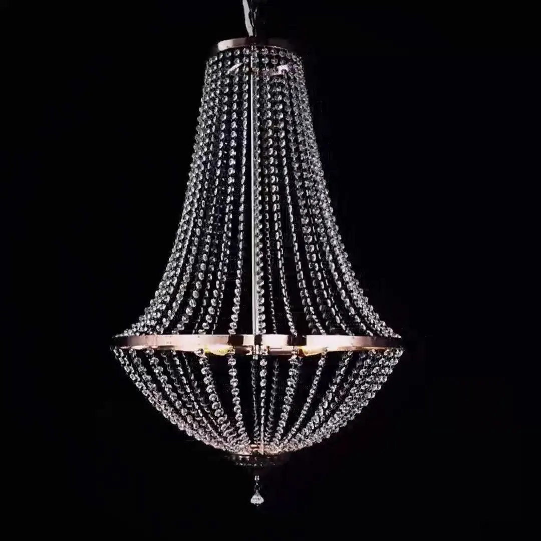 2-8 pcs Luxury Wedding Hall Mall Shop Ferris Wheel Crystal Light Frame European Decorative Iron Ceiling Pendant Arch Display