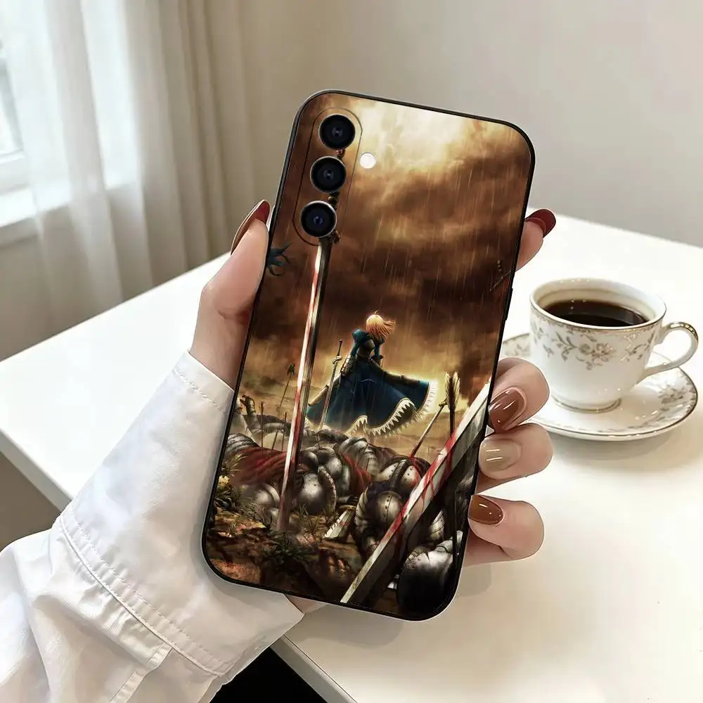 Knight Epic Fatestay night Phone Case For Samsung Galaxy A73, A72,A70,A53,A52,A51,Soft Silicone Black Cover